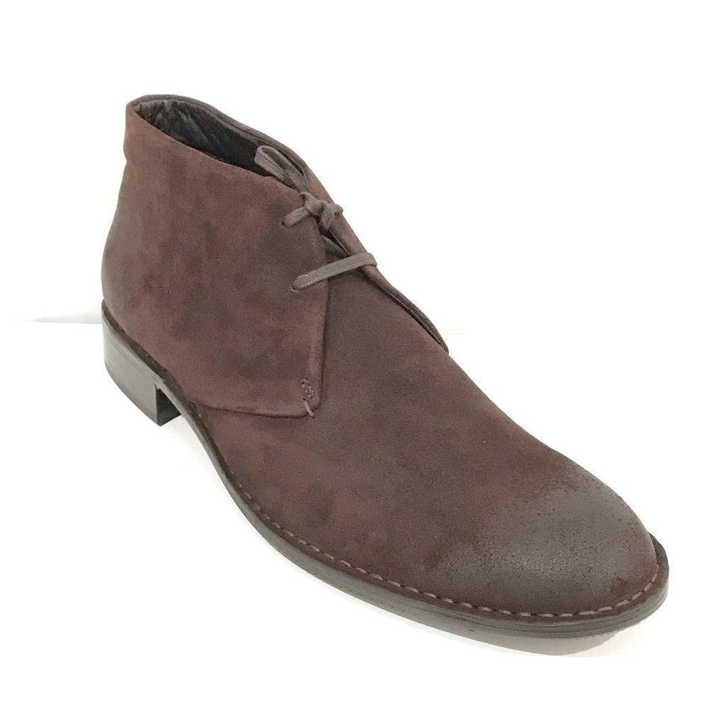 Calvin Klein Earle Oiled Suede Ankle Boots Mens 12